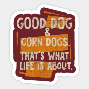 Corn Dog Lover Sticker